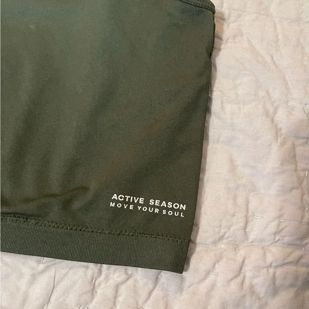 Pull&Bear Green Cropped - Picture 4 of 5